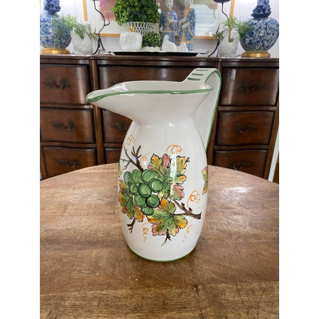 Mid 20th Century Vintage Deruta Pitcher For Sale - Image 6 of 6