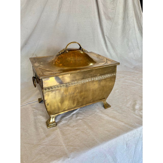 This 19th Century English Brass Fireplace Box dates back to the late 1800's. Often called a Coal Scuttle, the piece...