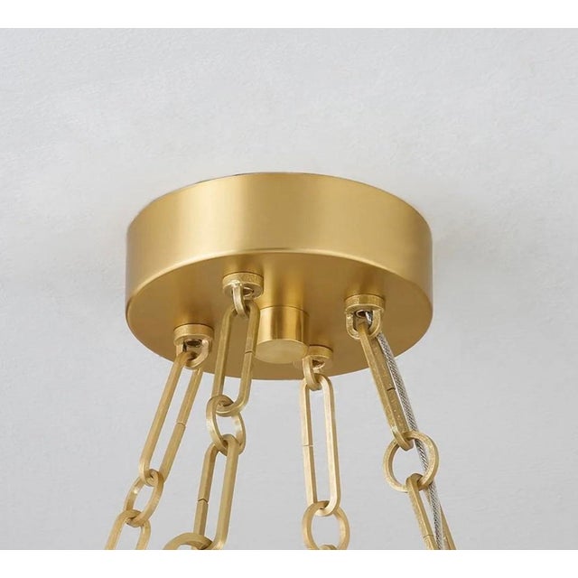 Hudson Valley Lighting Chandelier Kirby Aged Brass 7230-Agb For Sale In Dallas - Image 6 of 6
