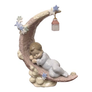 Antonio Ramos for Lladró Heavenly Slumber Boy Porcelain Figurine For Sale