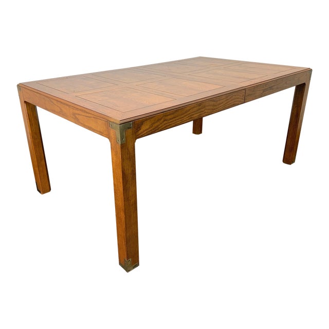 Henredon Artefacts Campaign Style Dining Table Chairish