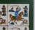 Green Set of Six Antique Persian Qajar Tiles Depicting Hunters on Horseback, 19th Century For Sale - Image 8 of 14