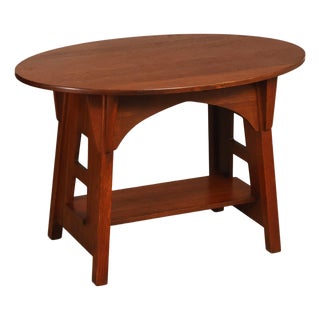 Stickley Mission Collection Oak Limbert Library Table For Sale