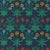 Morris & Co Daisy Wallpaper in Midnight - a Sample For Sale