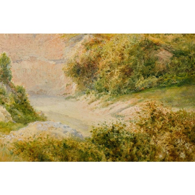Charles Gregory, Summer's Day at Steyning Bowl, West Sussex, 1890s, Watercolor For Sale - Image 9 of 18