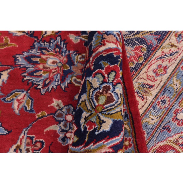 Traditional 1960s 9'11" X 13'10" Hand-Knotted Wool Area Rug - Traditional Medallion For Sale - Image 3 of 8