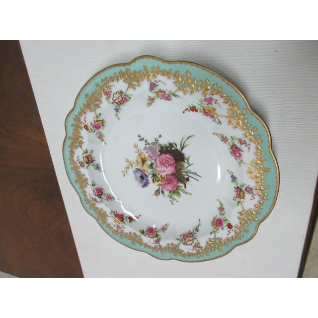 Asian 1980s Chelsea House Decorative Floral Design Birds Bouquet Plate Asian Inspired Purple For Sale - Image 3 of 9