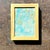 Vintage Boho Minuarture Abstract Painting in Wooden Frame For Sale In West Palm - Image 6 of 8