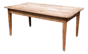 Early 19th Century Provincial Farmhouse Work Table, Scrubbed Fruitwood