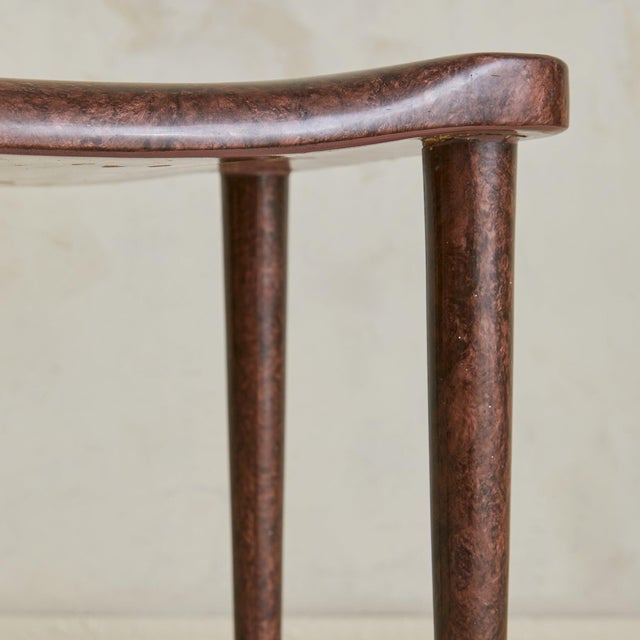 1960s Italian Lacquered Goatskin Stool in the Manner of Aldo Tura, 1960s For Sale - Image 5 of 18