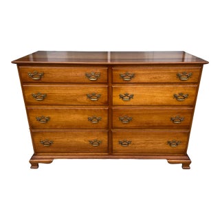 Mid 20th Century L & Jg Stickley Solid Cherry 8 Drawer Dresser For Sale