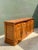 Chocolate Vintage Carved Knotty Pine Credenza For Sale - Image 8 of 12
