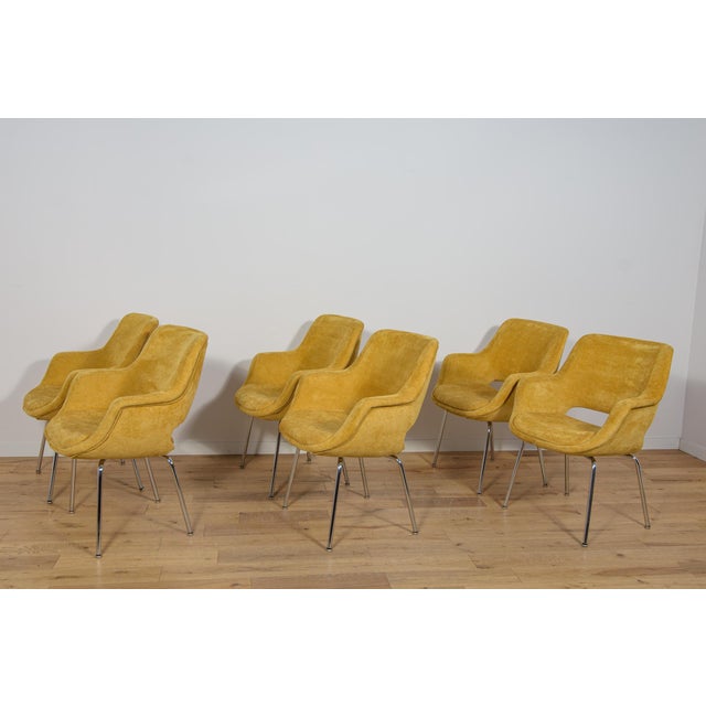 1970s Kilta Armchairs by Olli Mannermaa for Juch Mobelfabrik, Germany, 1970s, Set of 6 For Sale - Image 5 of 18