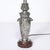 Art Nouveau Rosso Levanto Marble Base & Pewter Table Lamp Signed E. Lelièvre For Sale - Image 11 of 16