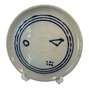 Mid Century Hand Thrown Ceramic Plate -Signed by Artist