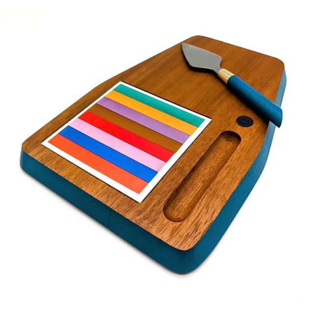 Mid 20th Century 1960s Imperial International "San Remo" Hostess Cheese Tray For Sale - Image 5 of 12