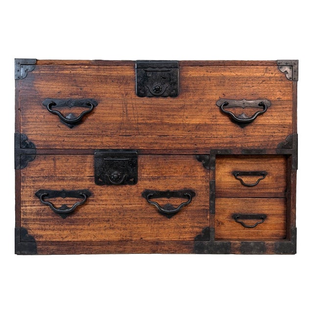 Antique Taishō Japanese Tansu Chest of Drawers, Japan, 1890s For Sale