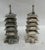 1940s Sterling Silver Pagoda Tower's Salt & Pepper Shakers For Sale - Image 4 of 4