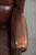 Brown Vintage Wing Chair in Sheepskin Leather For Sale - Image 8 of 15