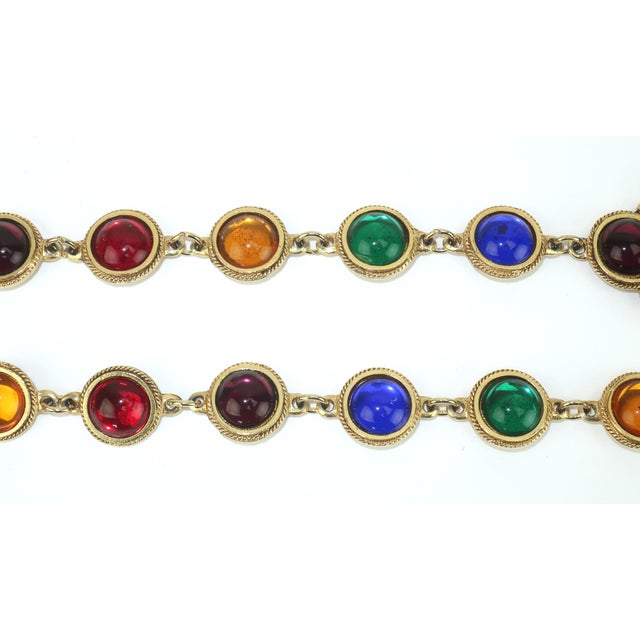 1980s Accessocraft Nyc Bejeweled Chain Belt, 1980's For Sale - Image 5 of 13