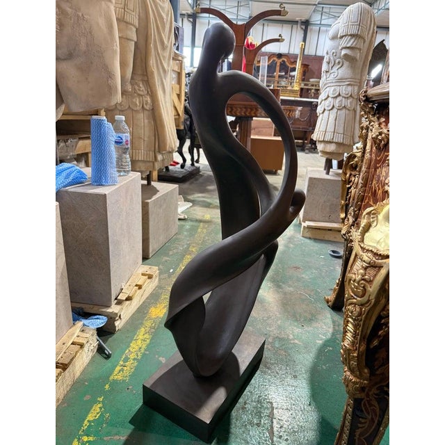 Unity in Motion Abstract Sculpture, Bronze For Sale - Image 5 of 6