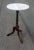 Late 20th Century Late 20th Century Mahogany Pdestal Tripod Marble Top Candle Stand For Sale - Image 5 of 8