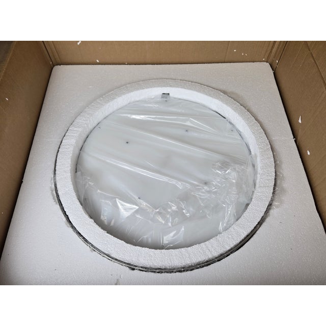 Visual Comfort Kelly Wearstler 24" Precision Polished Nickel Flush Mount Light For Sale - Image 6 of 10