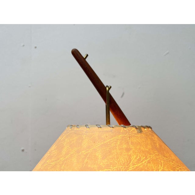 Mid-Century Modern Teak Dornstab Table Lamp by A. Pöll for Kalmar, Vienna, 1950s For Sale - Image 17 of 18