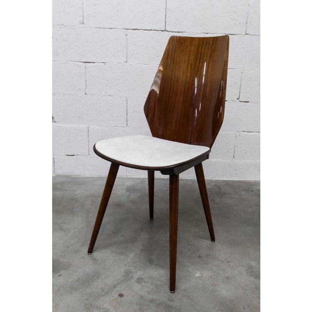 Baumann Model 840 G2S Chairs in Varnished Mahogany Finish, 1963, Set of 6 For Sale - Image 11 of 18