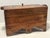Wood Antique 19th C. Moroccan Wooden Hand Crafted Mother of Pearl and Copper Dowry Box For Sale - Image 7 of 13
