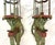 Vintage Italian Venetian Style Painted Tole Wall Sconce Candle Lanterns- A Pair For Sale - Image 11 of 18