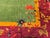 Vintage Art Deco Chinese Rug, Hand-Knotted Wool, Floral Motif, Turquoise & Purple, 9x12 For Sale - Image 4 of 18
