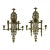 Mid 19th Century Renaissance-Style Four-Light Candelabra Sconces - Set of 2 For Sale