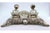 Metal Relief Silver and Glass Inkwell with Floral Motifs and Reliefs For Sale - Image 7 of 8