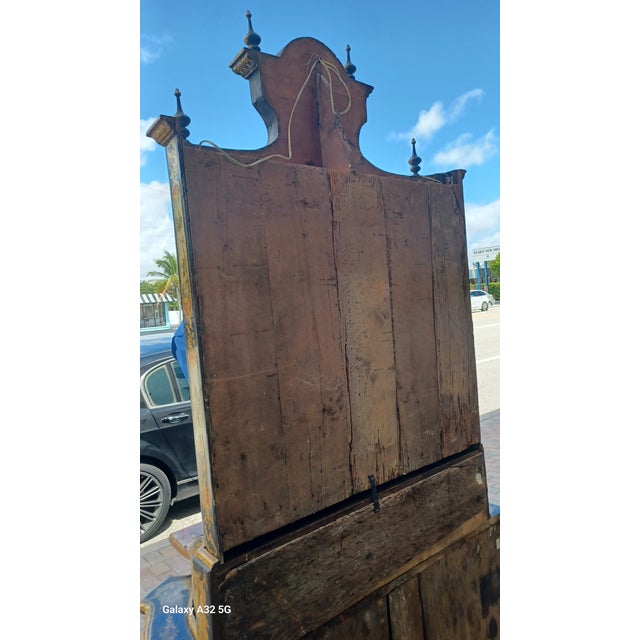 Italian Late 18th Century Antique Italian Polychrome Lacca Provera Bureau Cabinet For Sale - Image 3 of 11