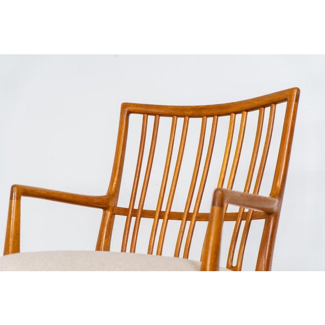 White ML33 Rocking Chair by Hans J. Wegner for A. Mikael Laursen For Sale - Image 8 of 17