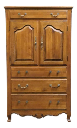 Ethan Allen Country French Collection 37" Armoire / Door Chest 26-5214 - 216 Bordeaux Finish