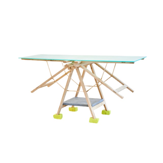 Trestle Dazzle Table by REM Atelier For Sale