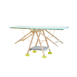 Trestle Dazzle Table by REM Atelier
