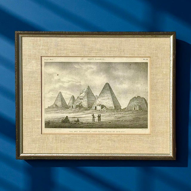 This antique etching titled “Mont-Barkal”, Plate LI (51), is from the important early 19th-century publication Voyage à...