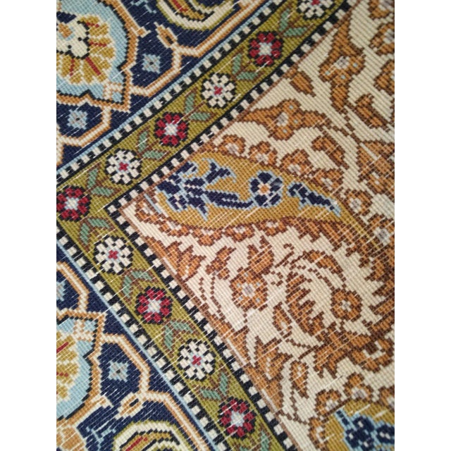 1970s 1970s Vintage Persian Qum Runner For Sale - Image 5 of 7