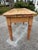 Rustic Antique Scrubbed Pine Drop-Leaf Table For Sale - Image 3 of 12