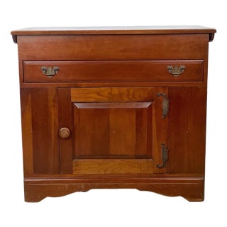 Vintage Solid Cherry End Server by Monitor Furniture Co. For Sale