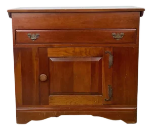Vintage Solid Cherry End Server by Monitor Furniture Co.