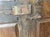 Antique French Painted Double Entry Doors With Transom Wood and Wrought Iron For Sale - Image 9 of 18