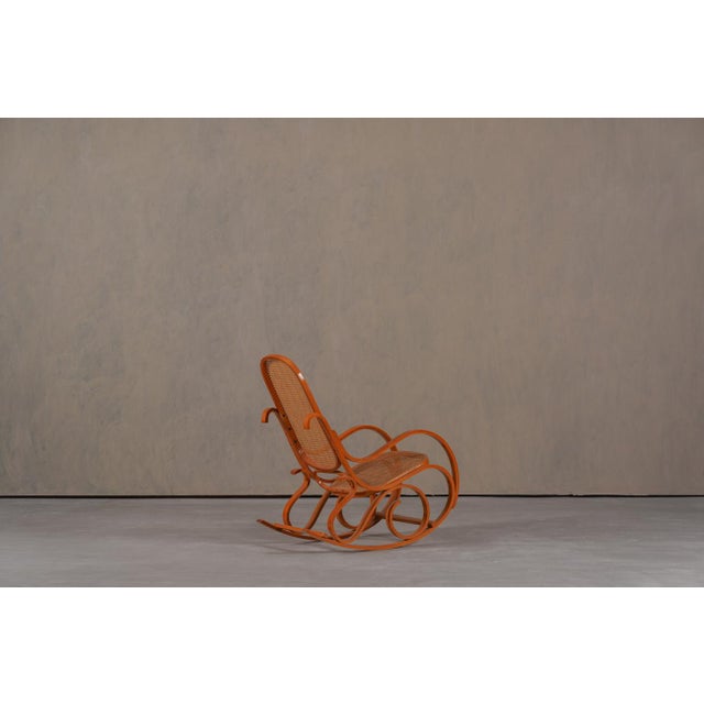Vintage Bentwood Rocking Chair by Luigi Crassevig, Italy, 1970s For Sale - Image 4 of 16