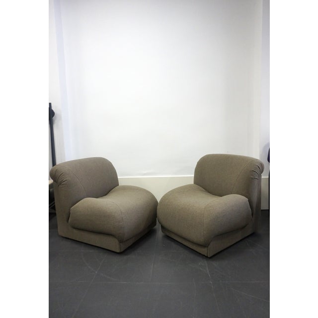 Vintage Italian Chairs by Doimo Salotti, 1970s, Set of 2 For Sale - Image 4 of 10