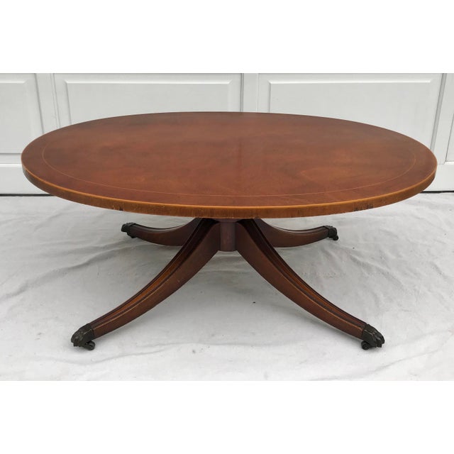 Vintage Weiman Regency Claw Foot Oval Coffee Table Chairish