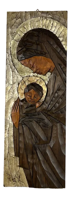 Capezzale, Madonna and Child, 1980, Painting on Panel