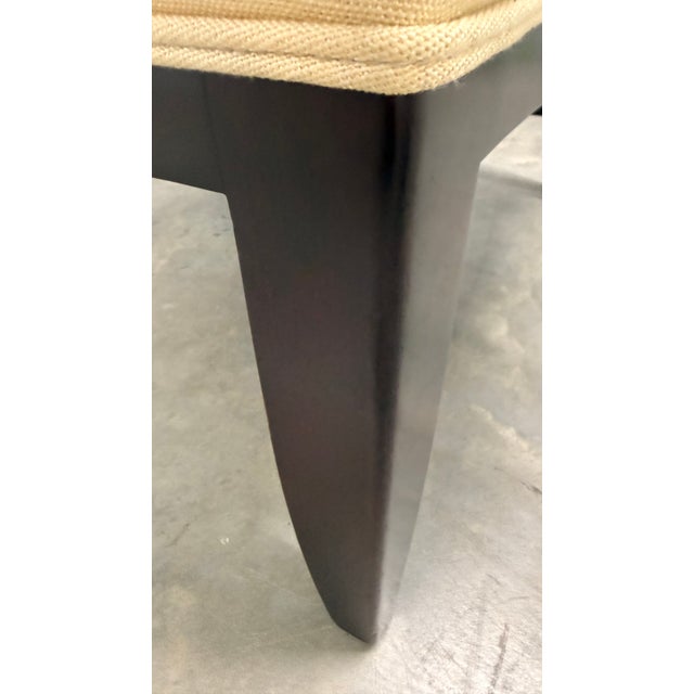 Pair of Baker Furniture Upholstered Barrel Back Lounge Chairs With Oval Medallion Backs For Sale - Image 9 of 15